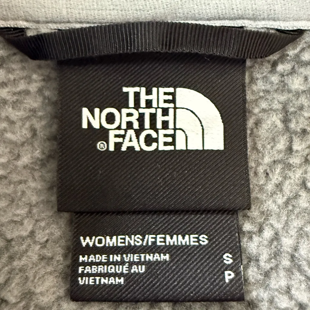 The North Face Gray Sweater Jacket Size Small Full Zip - Image 5