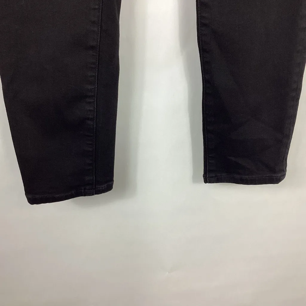 J. Crew 8" Mid Rise Skinny Black Jeans Size 31 - Image 3