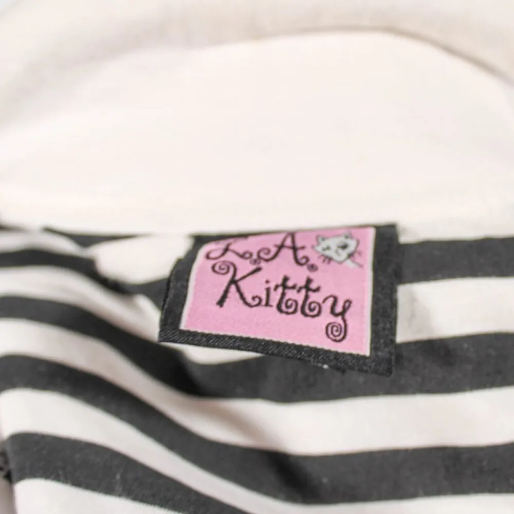 Vintage Y2K LA Kitty White Coat w/ Black Trim – Juniors L, Old Hollywood Chic Size undefined - Image 6