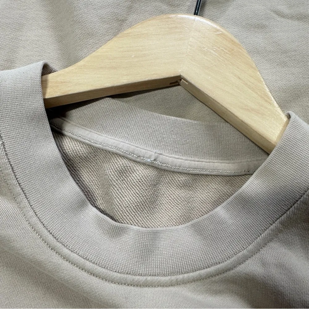 Lululemon Perfectly Oversized Crewneck Sweatshirt Cotton Terry in Cafe Au Lait 6 - Image 12