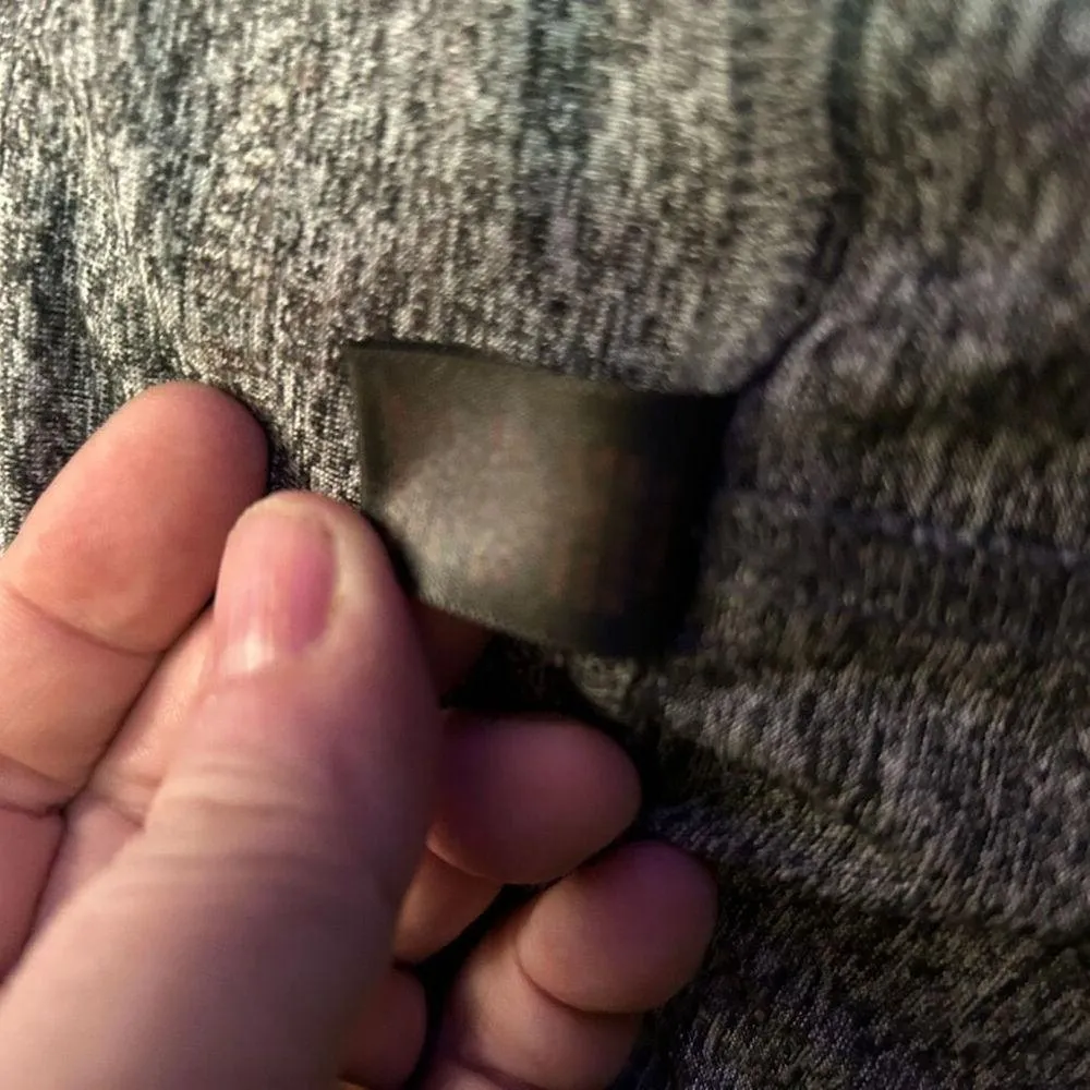 None Champion Gray Athletic Leggings Black Mesh Inserts S - Image 4