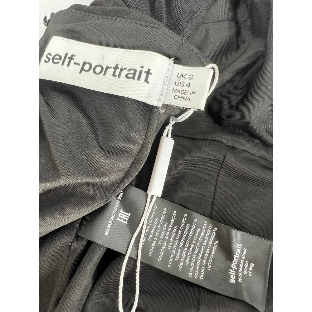 Self Portrait Ruched Cut Out Jersey Top - Image 10