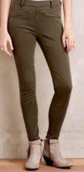 Pilcro & The Letterpress Anthropologie Superscript Pant Dark Green - Image 1