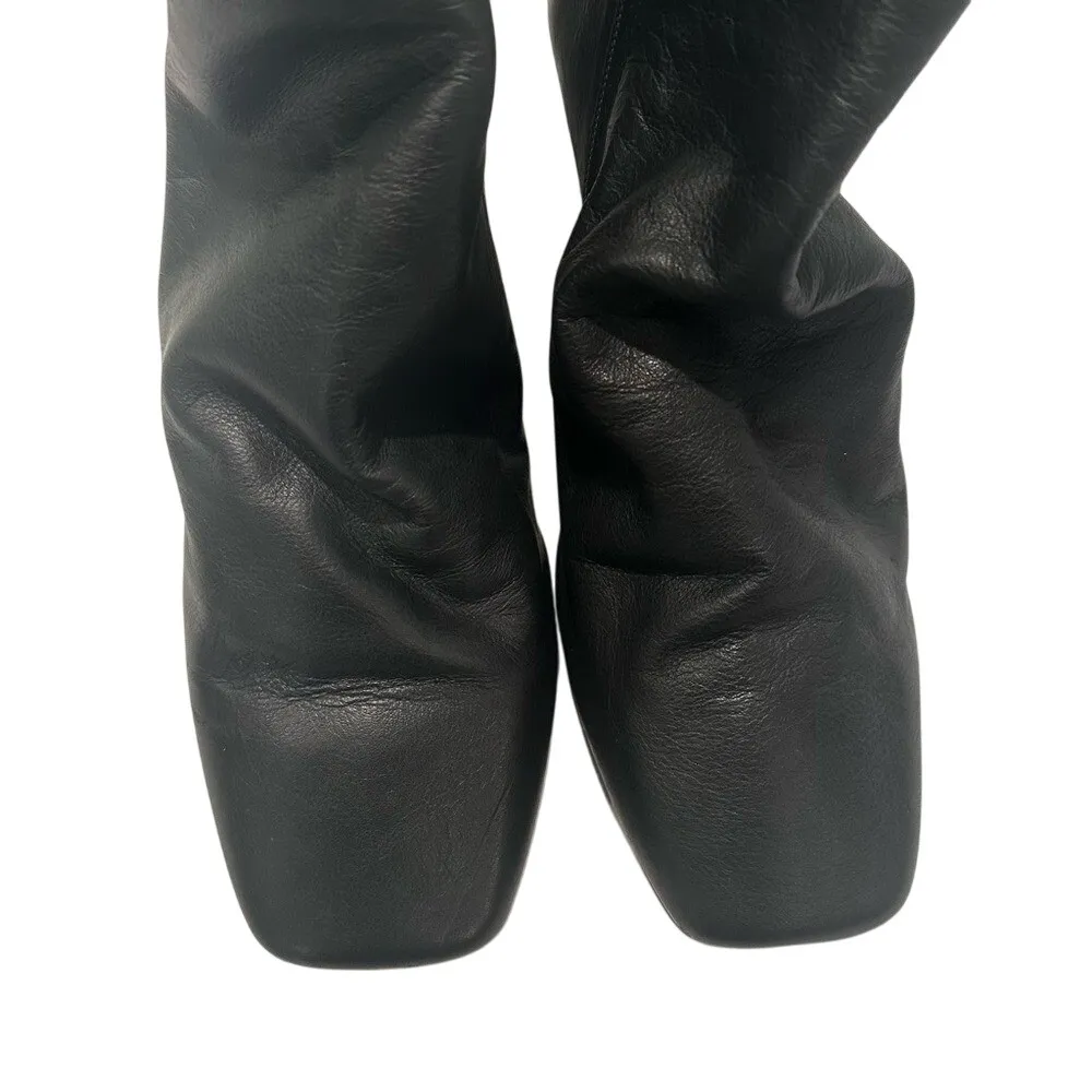 Free People Cybill Heel Ankle Boots Women's 9 Black Leather Boho Hippie Career‎ - Image 3