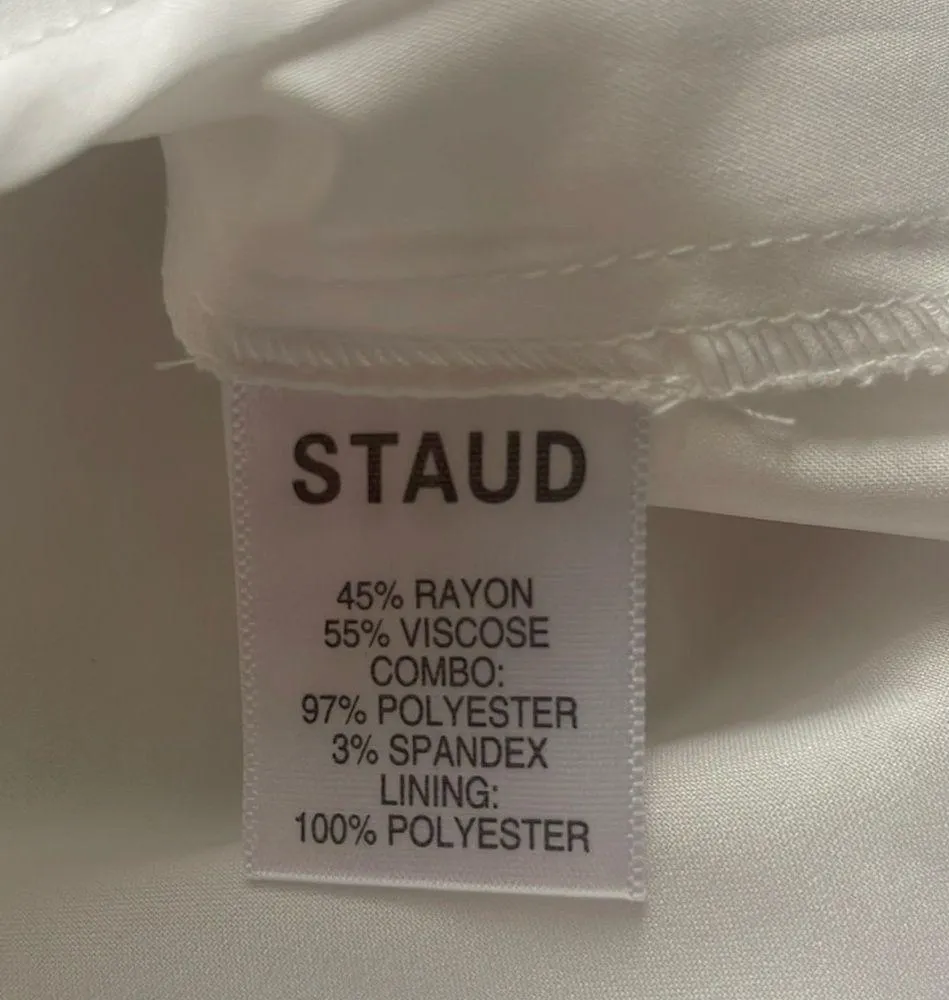 Staud Dolly Long-sleeve Dress White - Image 16