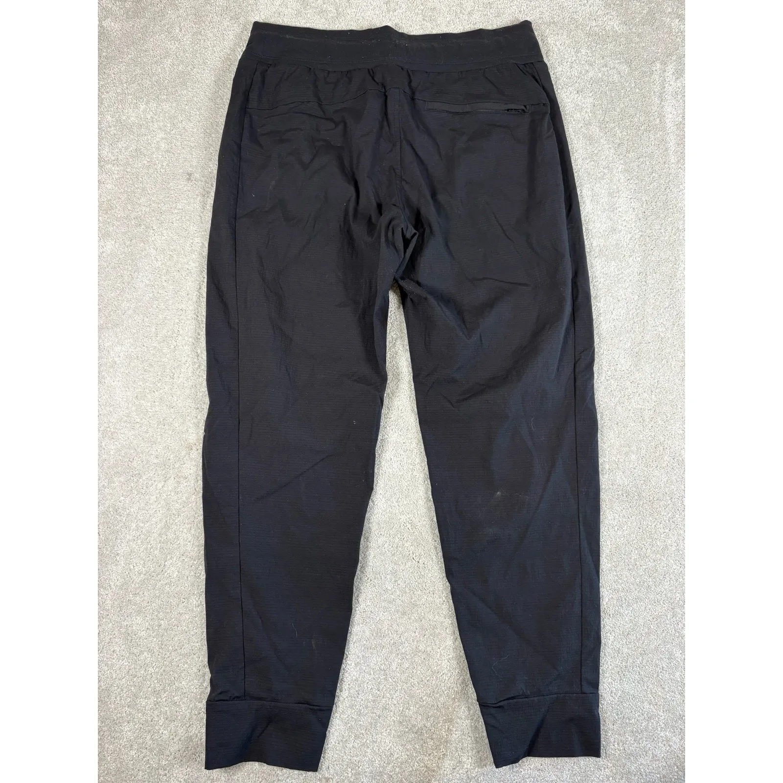 Athleta Trekkie North Jogger Pants Women 10 Black Stretch Tapered Leg Drawstring - Image 6