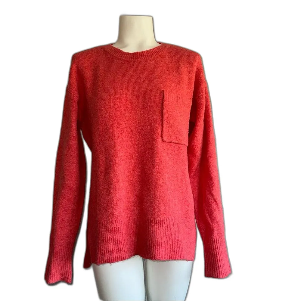 Sanctuary Coral Pocket Sweater Medium M - Image 8