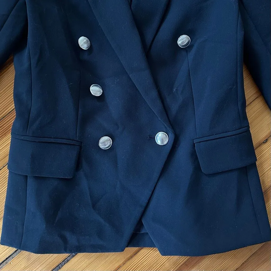 L’Agence Kenzie Blazer in Midnight Blue Navy Size O (MISSING BUTTON!) - Image 5