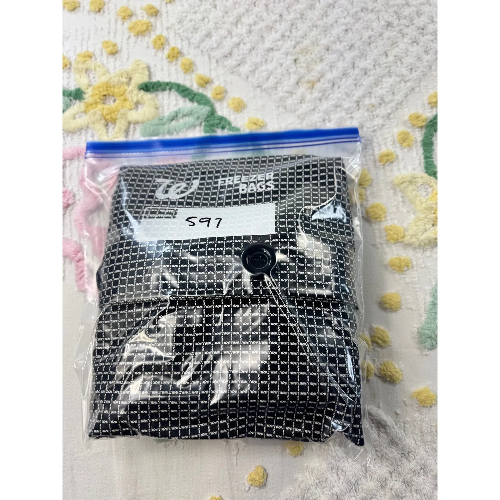 Studio Works Black White Geometric Print Collar Neck 3 Button Cropped Jacket S - Image 9