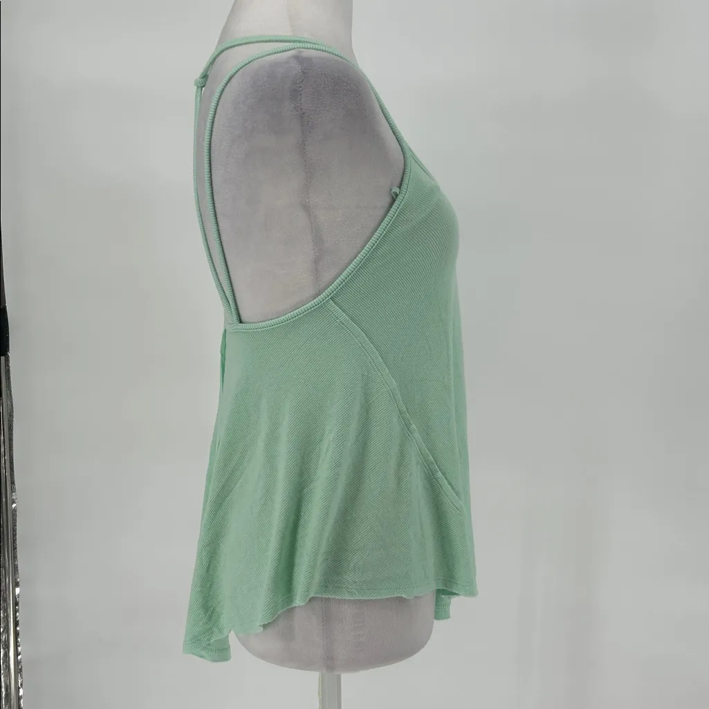 Free People We The Free Ribbed Flowy Tank Top Mint Green XS - Image 5