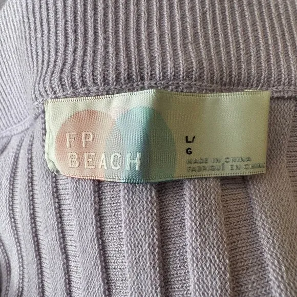 FP Beach‎ Free People Lavender Mira Knit Maxi Sweater Skirt Size L - Image 7