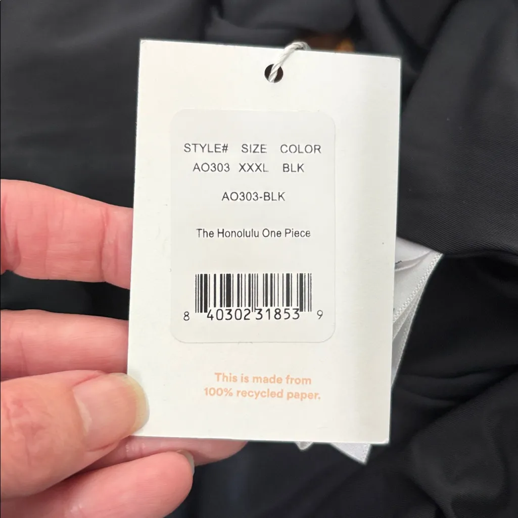 Andie The Honolulu‎ One Piece Swimsuit Black plus size XXXL NWT - Image 9