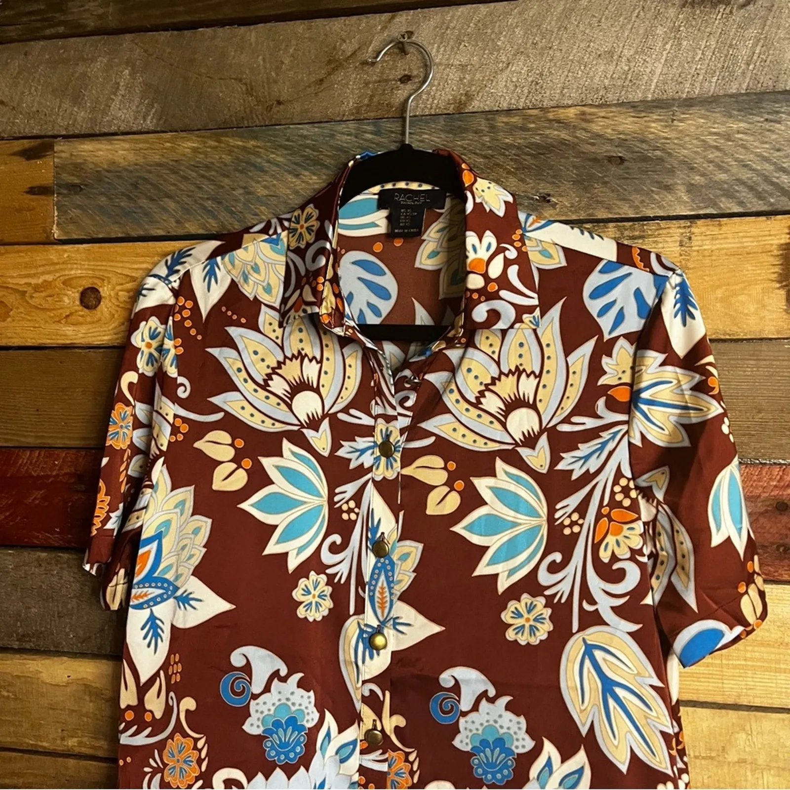 Rachel Zoe Floral Button‎ Up Shirt Dress Size XS - Image 3