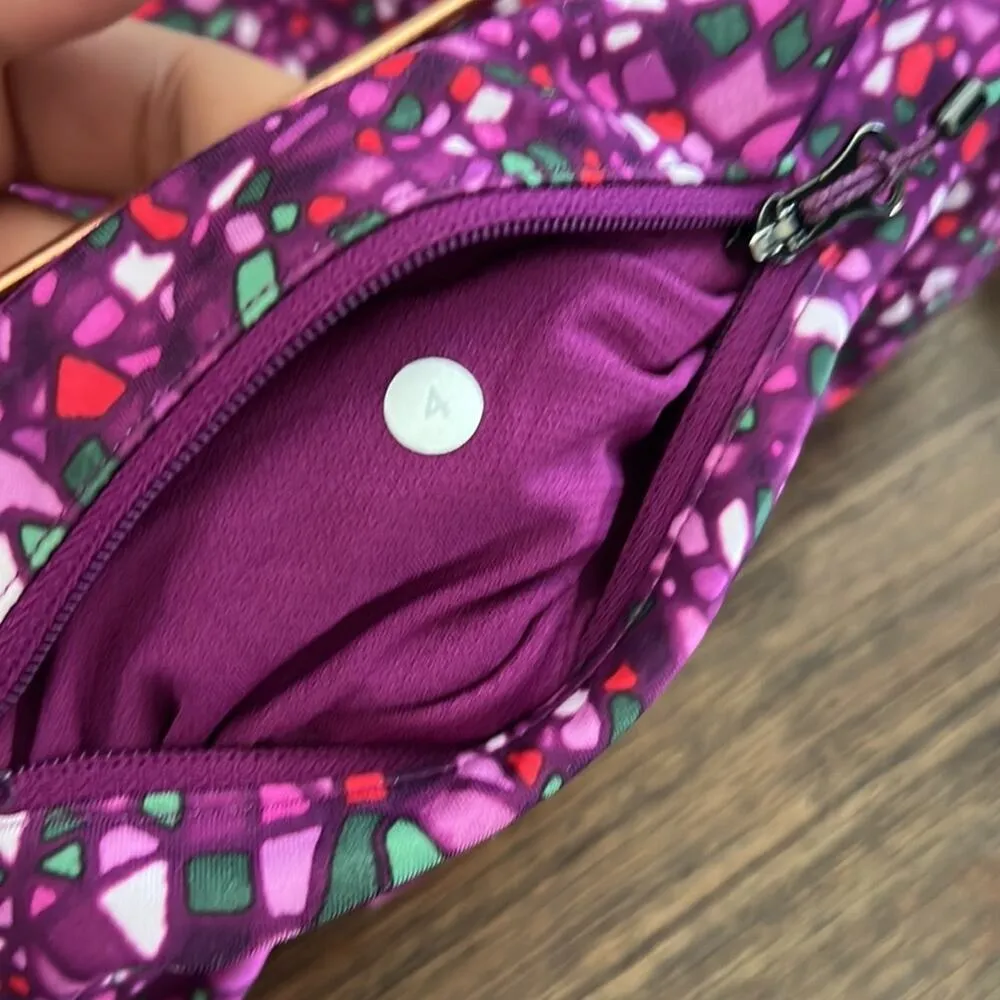 Lululemon Real Quick Crop Paradise Camo Multi/Regal Plum Active Pants 4 - Image 7