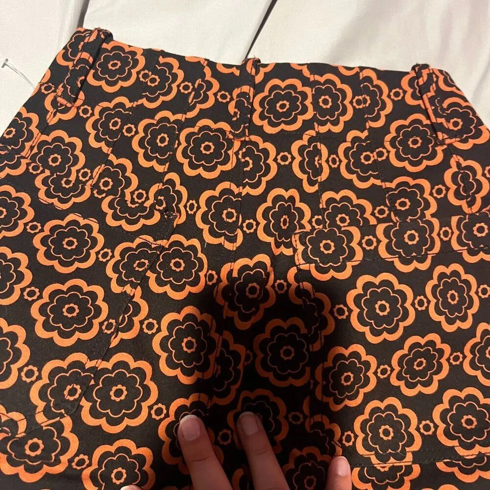 NWOT Maeve by Anthropologie The Colette Crop Wide Leg Ponte Pants Black Motif 23 - Image 13