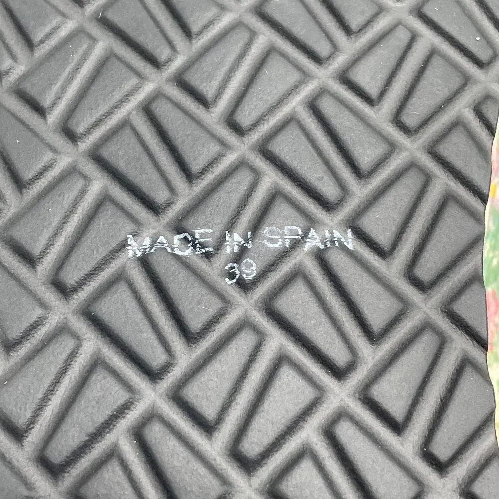 LoveShackFancy x Manebí Nordic Floral Leather Espadrille Slides - Rainbow Skies - Image 13