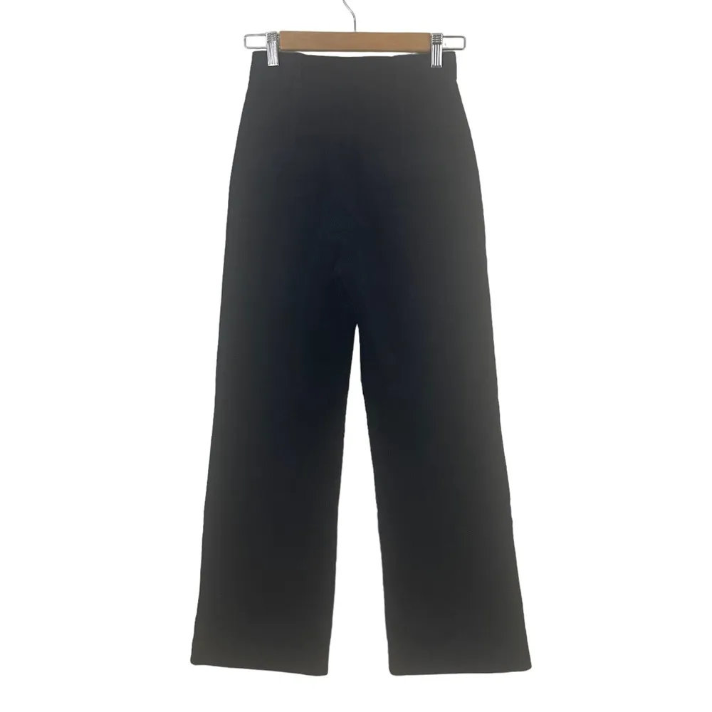 & Other Stories Corduroy High Rise Wide Leg Trousers Black Size 2 - Image 5