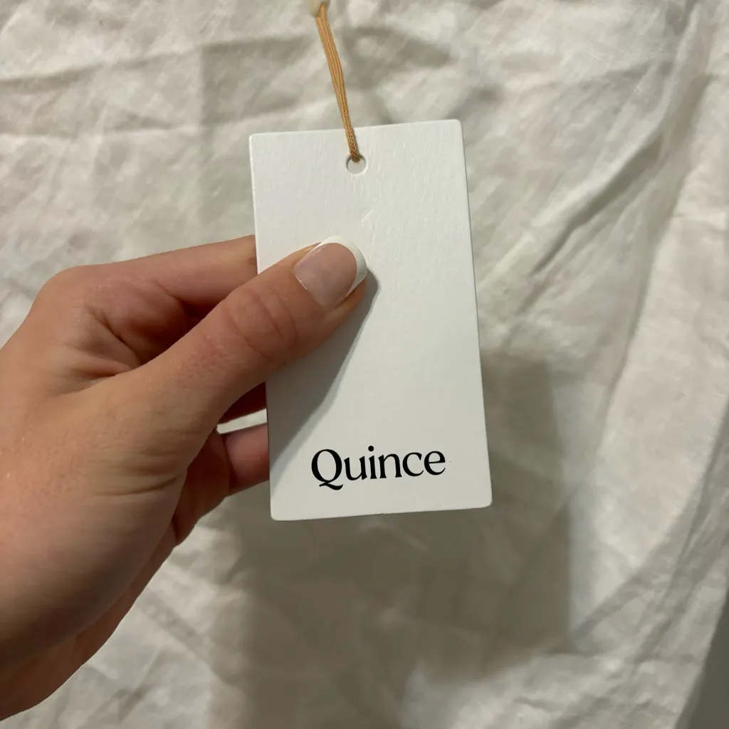 Quince 100% European Linen Strapless Top NWT - Image 7