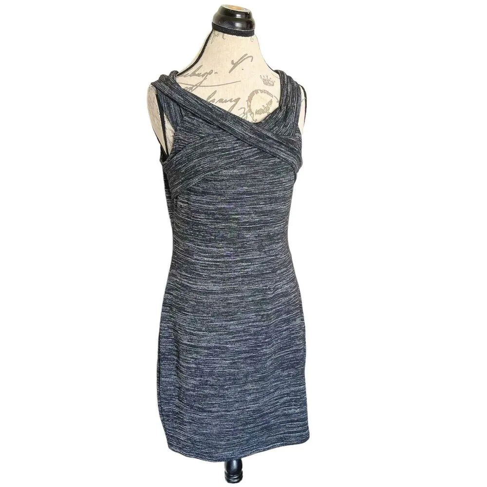 RD Dress Womens Dress Size Large Front Cross Neckline Gray Business Office Work - Image 2