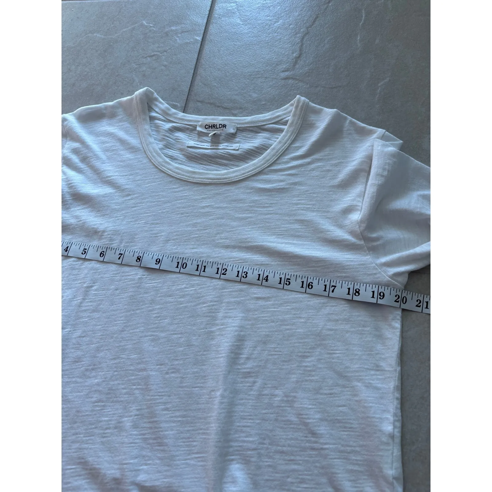 Chrldr Shirt Womens‎ Large White Long Sleeve Capsule Minimalist Luxury Sporty - Image 5