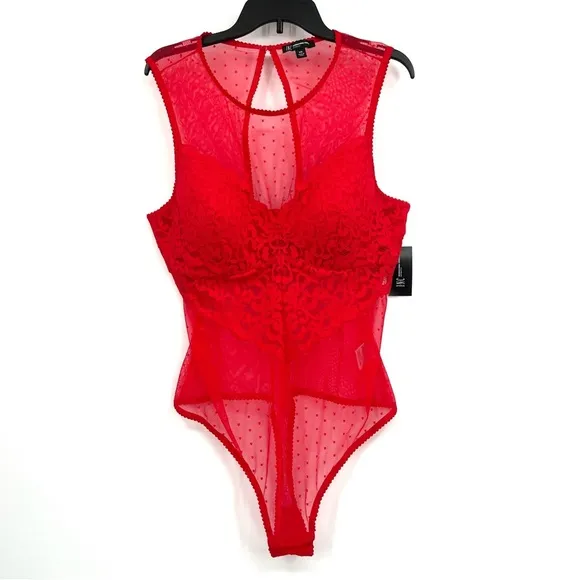 INC International Concepts Bodysuit in Ski Pistol Red Size XXL NEW - Image 2
