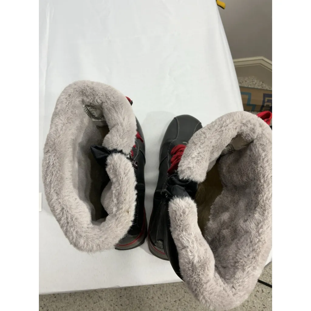 Womans Aquatherm Canada Jissika Size 6 M Zip Up Lace Up Lined Gray Boots Midcalf - Image 6