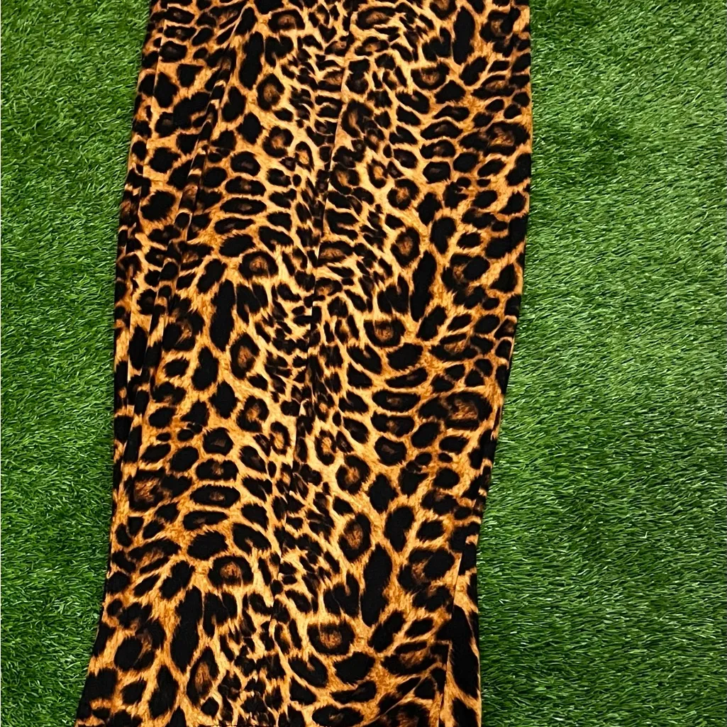 Discreet Y2K Vintage Leopard Print Midi Tube Dress Made in USA - Image 9