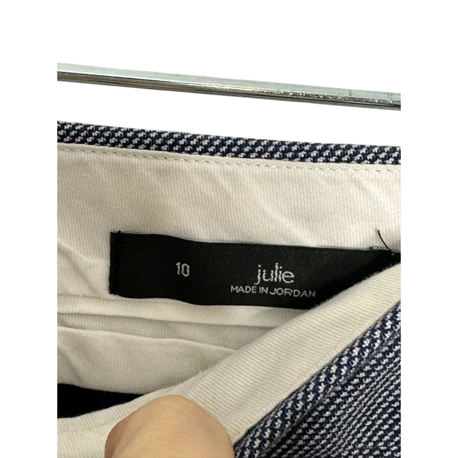 Ann Taylor LOFT Navy Blue Tweed Julie Pants - Size 10 - Image 7