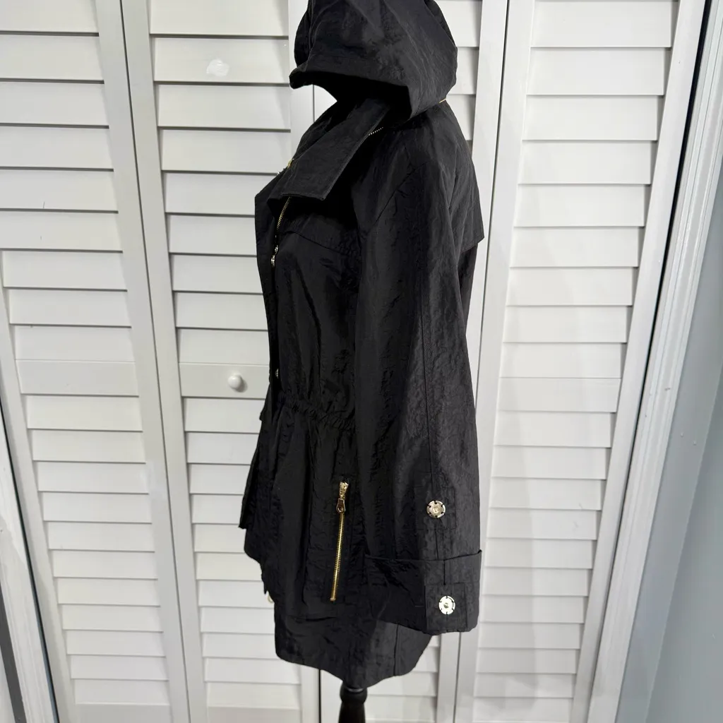 Anorak Black Hooded Utility Jacket Size M Size M - Image 4