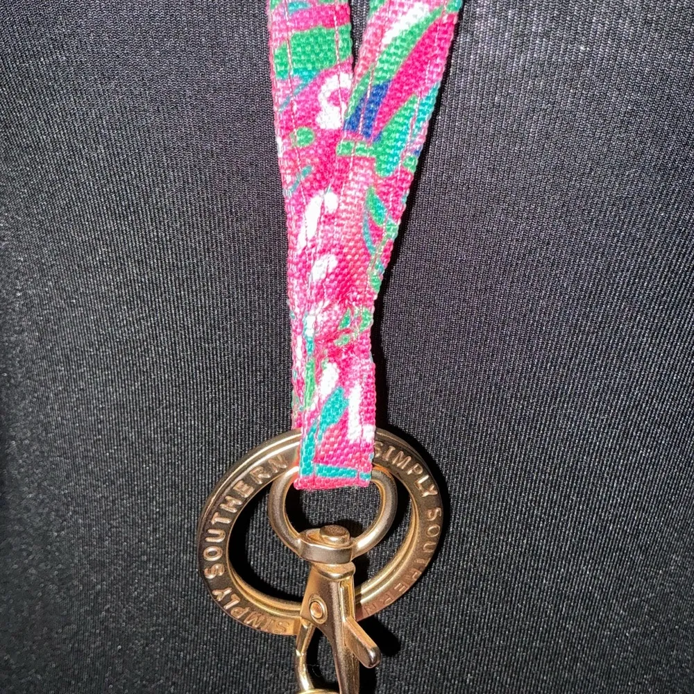 Simply Southern Pink Multi Colored Pouch ID Cards Coins - Image 3