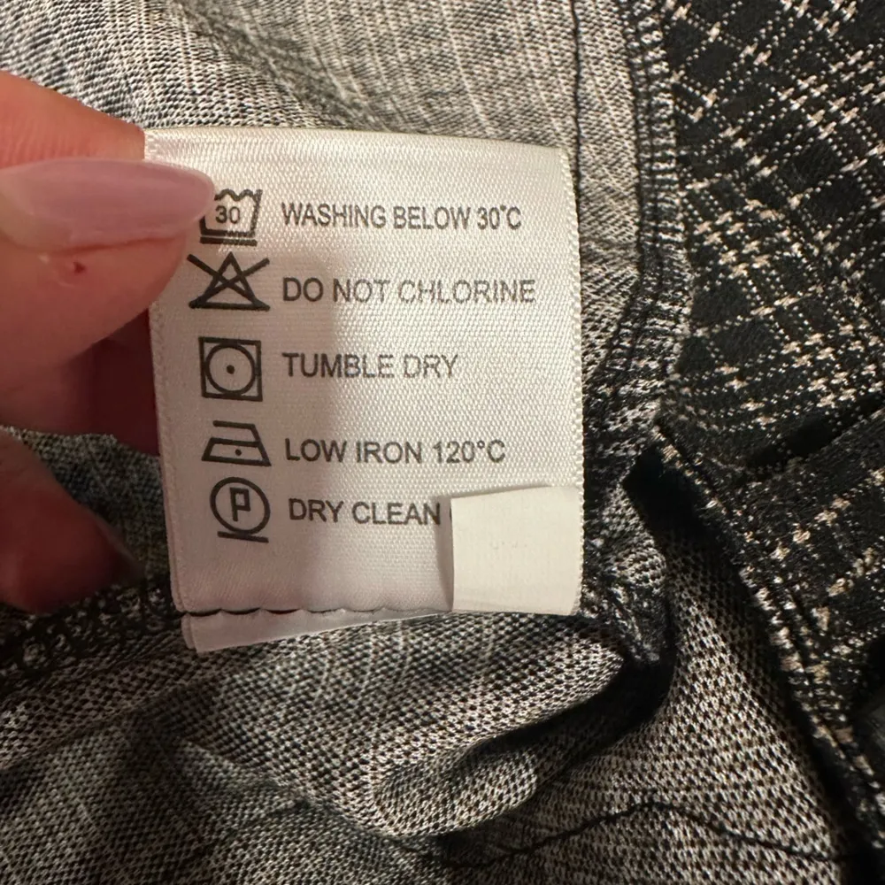 Skinny Collection Skinny Fit Pants Gray White Prince of Wales Check Size 28 - Image 6