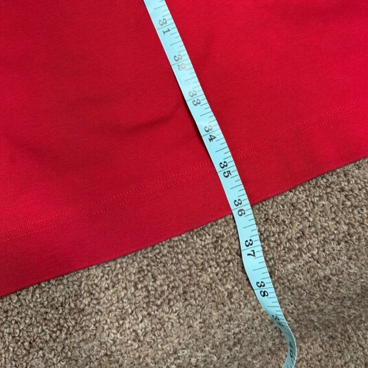 Y2K Chaps Red Corduroy Lace Up Sleeveless Dress Women's XL TG - Image 9