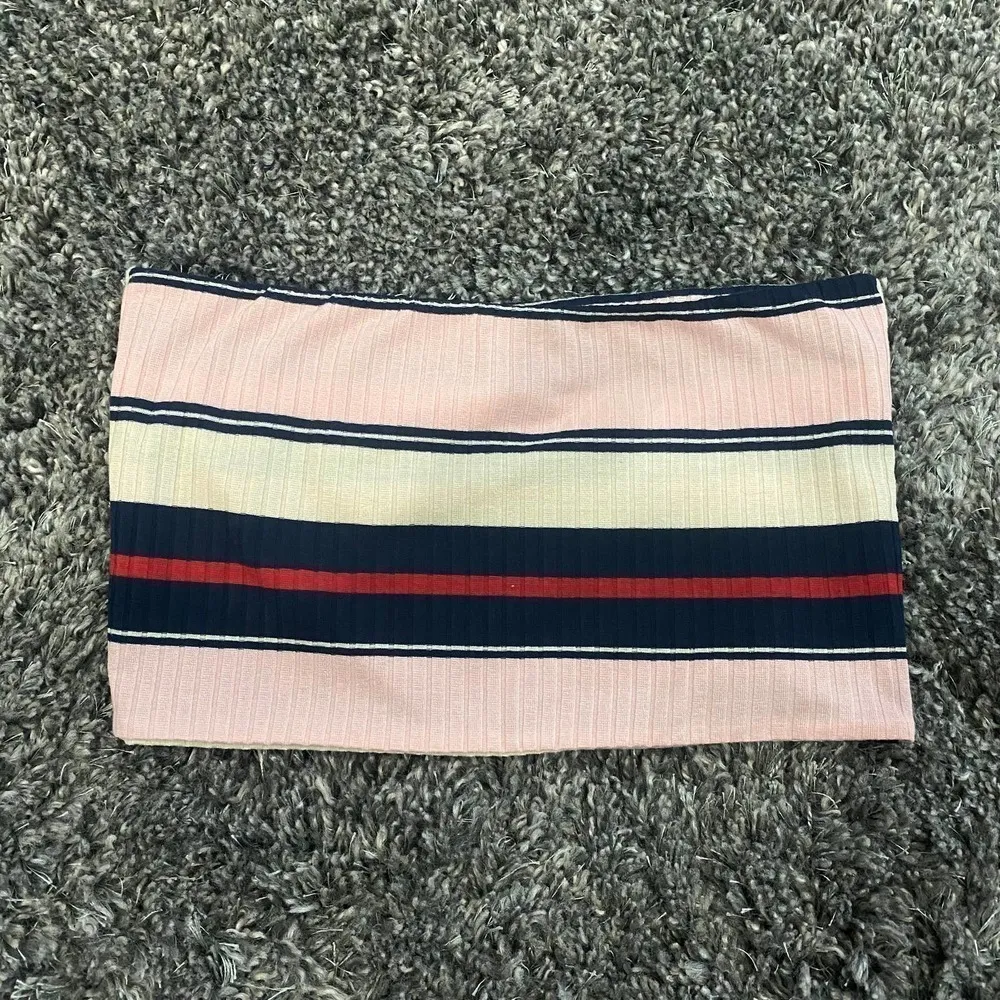 Topshop Stripe Bandeau Top​​​​​​​​​​​ - Image 3