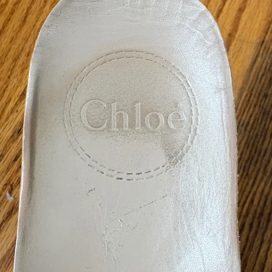 Chloe Nama Sneakers Multi Color Mesh Leather Woven Detail Size 41 - Image 10