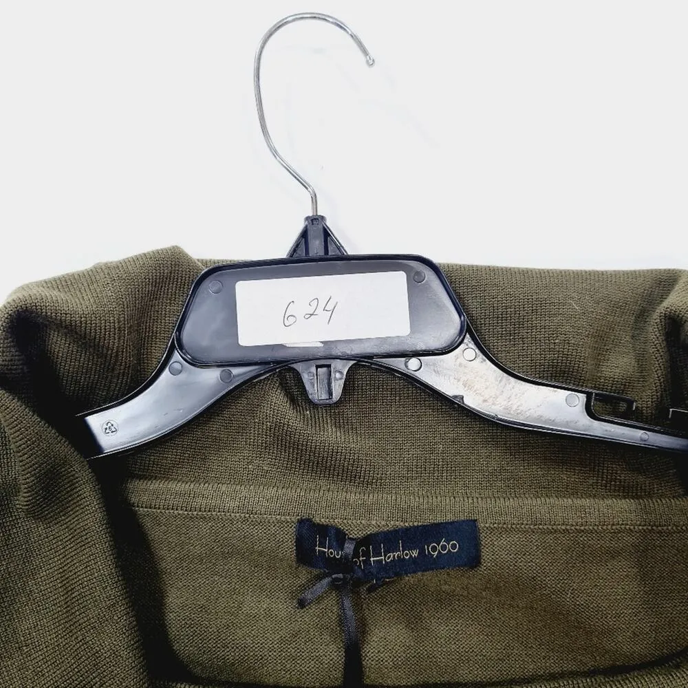 House of Harlow 1960 X REVOLVE Chey Off Shoulder Sweater in Dark Olive Small Green - Image 11