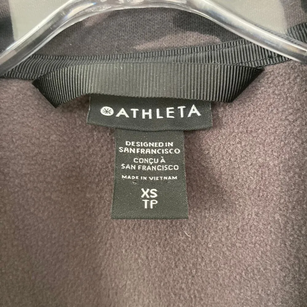 Athleta Triumph Black Camo Full Zip Hoodie Sz XS - Image 2