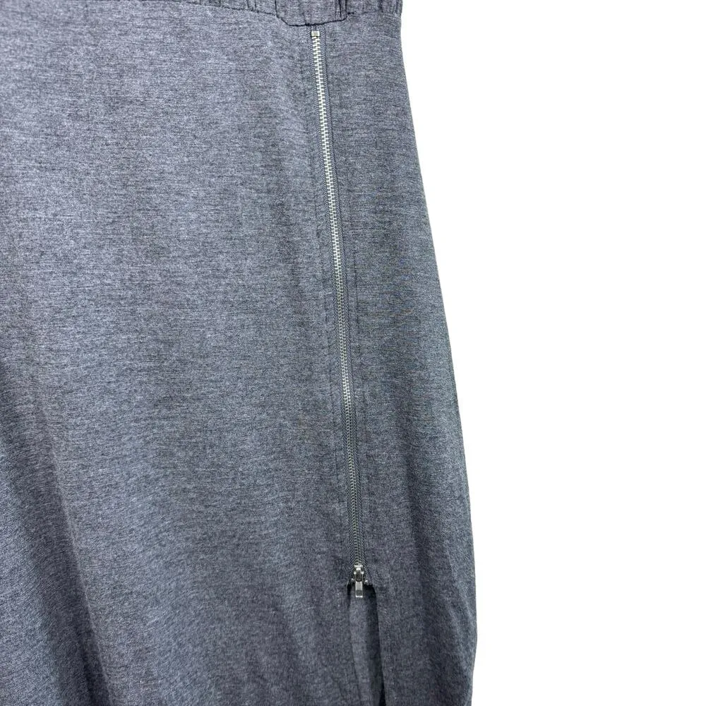 Just Fab Gray 3/4 Sleeve Boat Neck Lightweight Jersey Knit Stretchy Dress Size M - Image 3