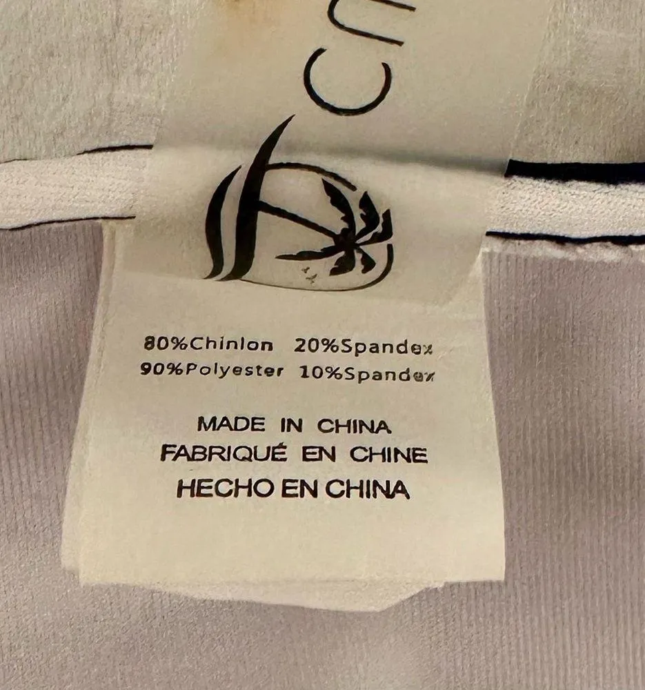 NWOT Cupshe Bright Floral Criss Cross Back High Rise Bikini Set Size Medium - Image 5