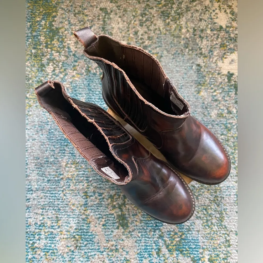 Vintage 90s Y2K Rocket Dog Max weathered brown ankle chunky boots, size 8.5M - Image 2