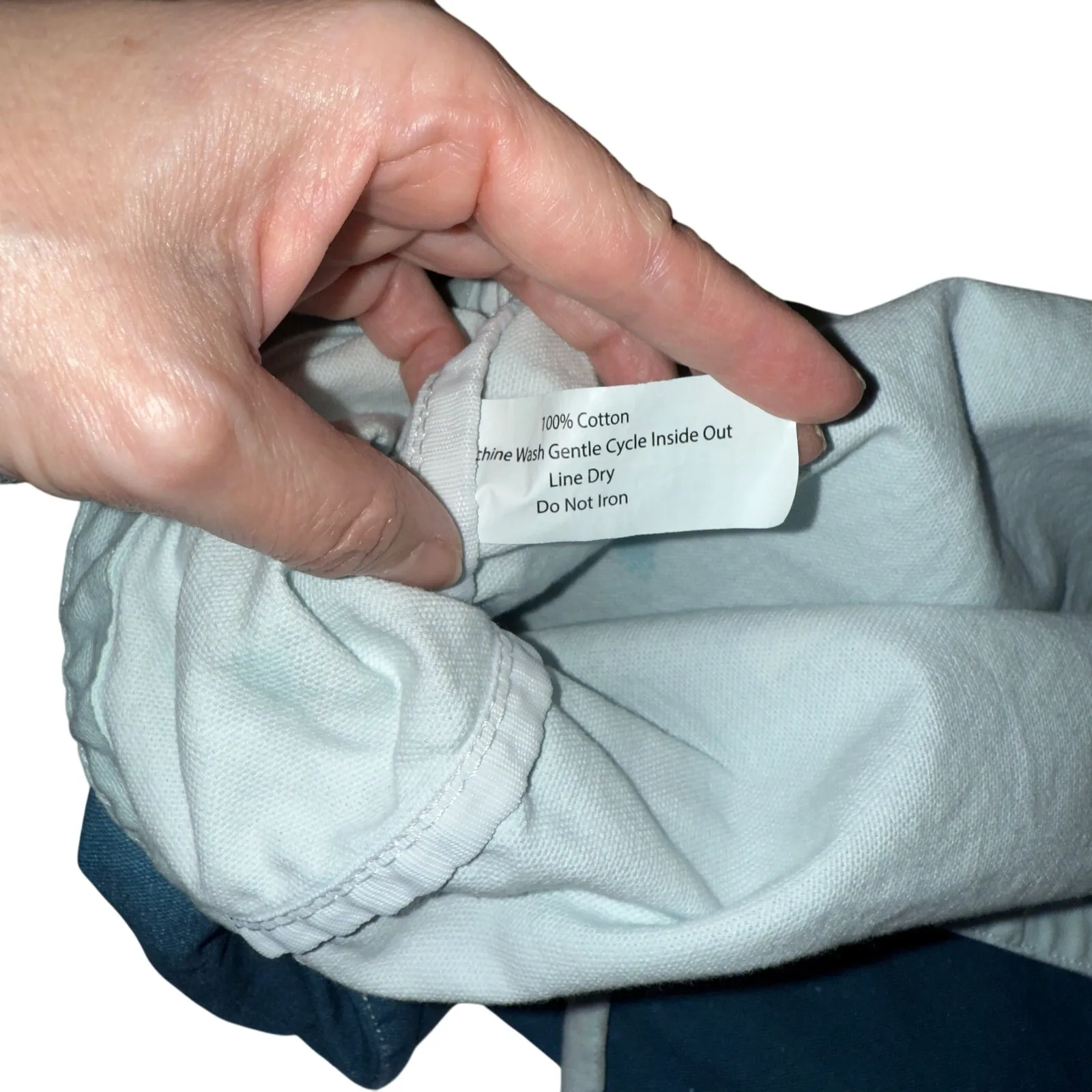 ATHLETA Canvas Tote Bag Ombre Blue Large Gym Travel Beach Shopping RN 54023 - Image 4