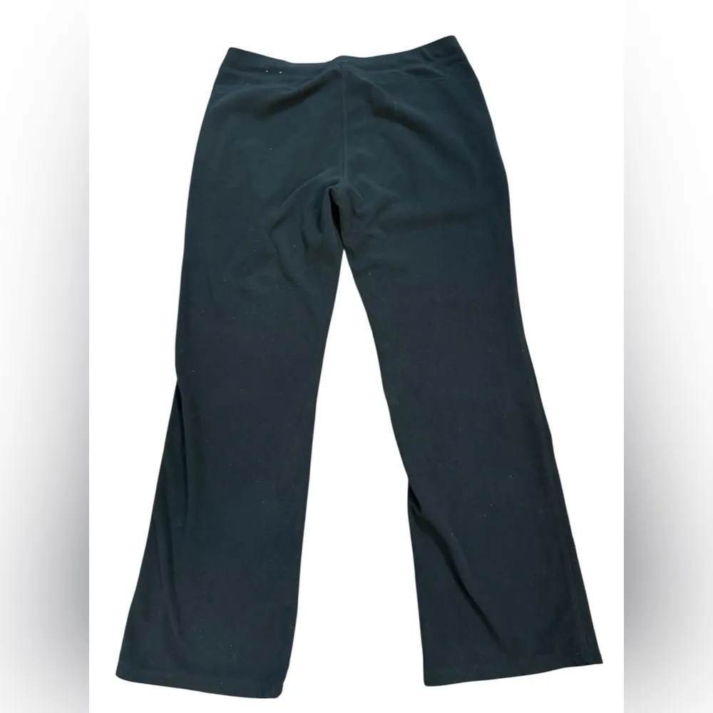 REI Fleece Pants Women’s Size Large Cozy Outdoor Comfort Slight Flare Black - Image 2