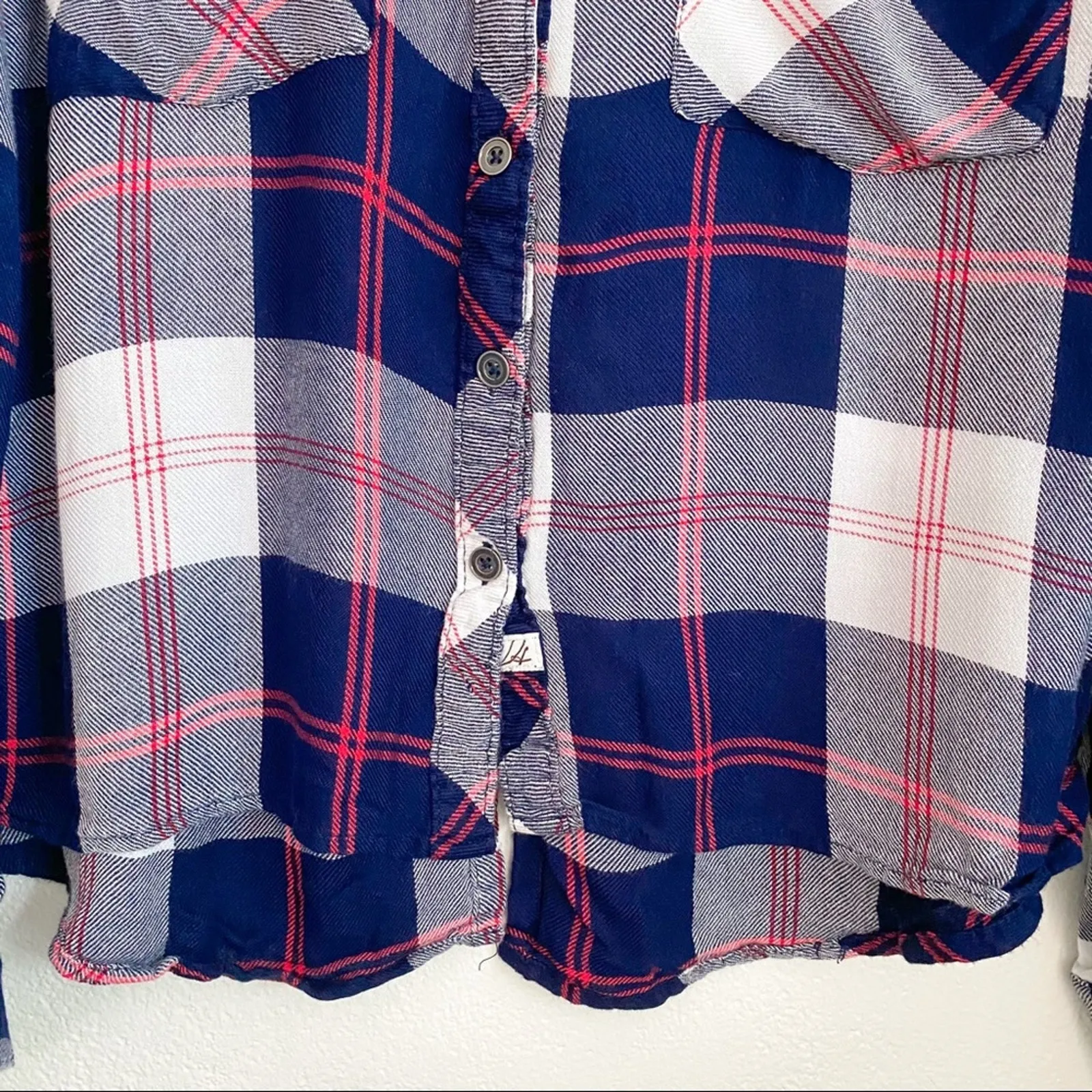 Vintage Havana Americana Plaid Fly Back Shirt Size Large - Image 7