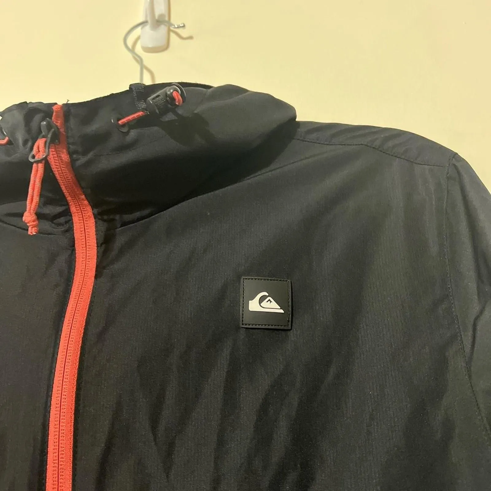 Quiksilver Womens Black Rain Jacket SZ M, sporty athletic rain coat, windbreaker - Image 4