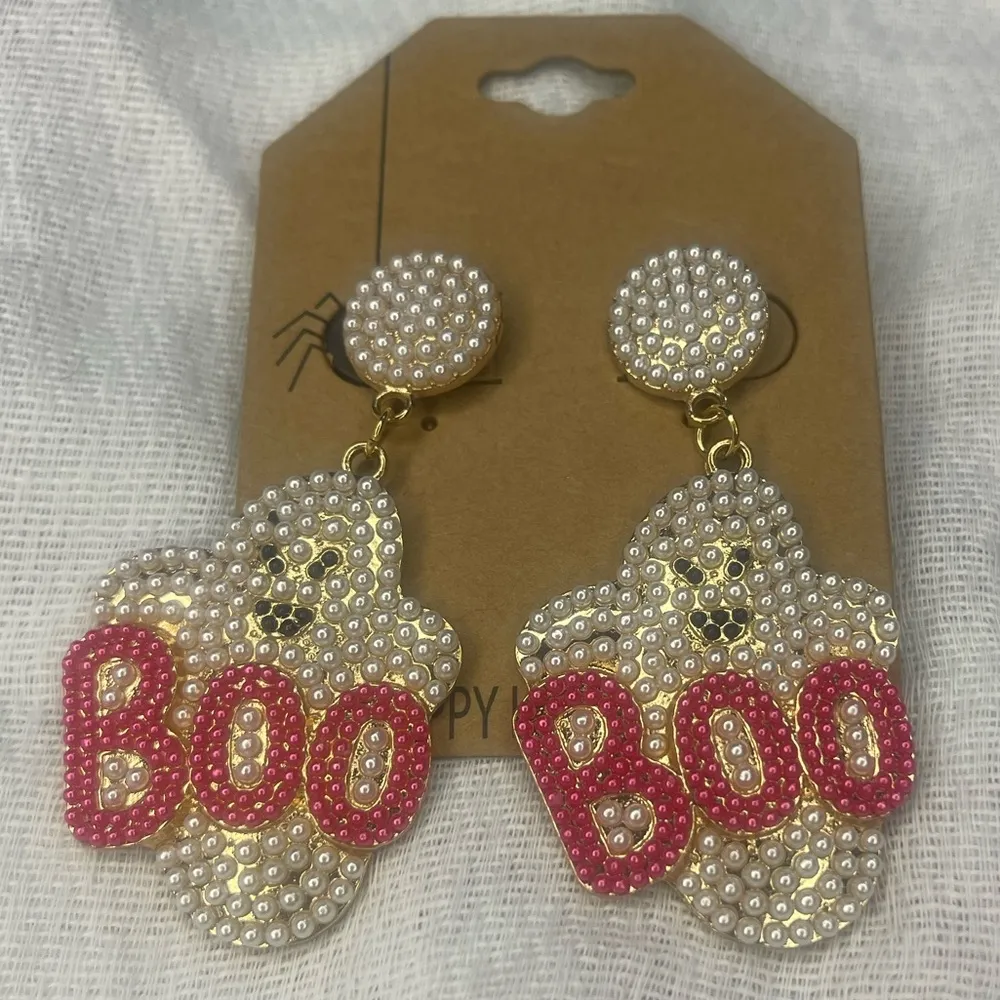NWT boo ghost 👻 earrings White - Image 2