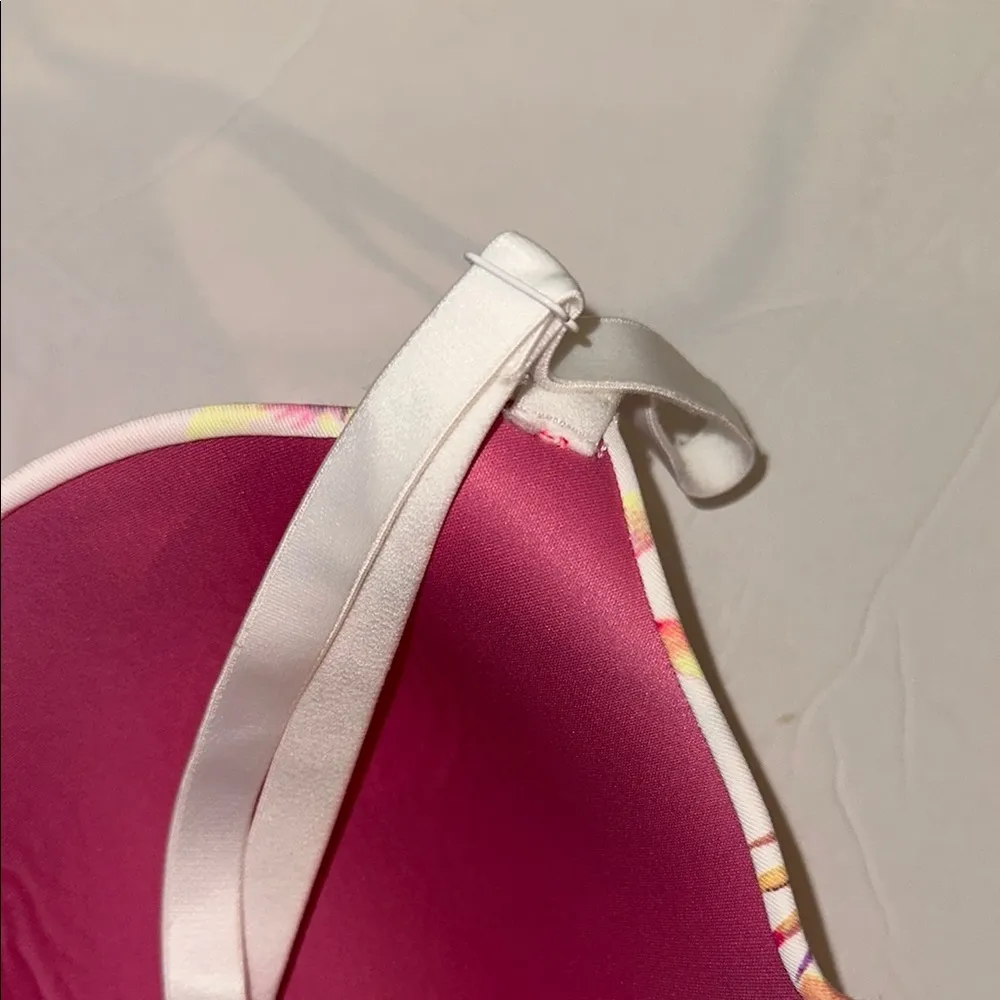 VS pink everywhere wear underwire lightly padded bra white and pink size 36D - Image 9