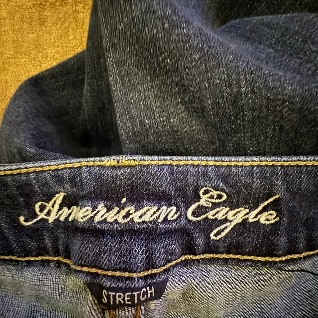 American Eagle Outfitters Classic Blue Straight Leg Jeans - Image 2