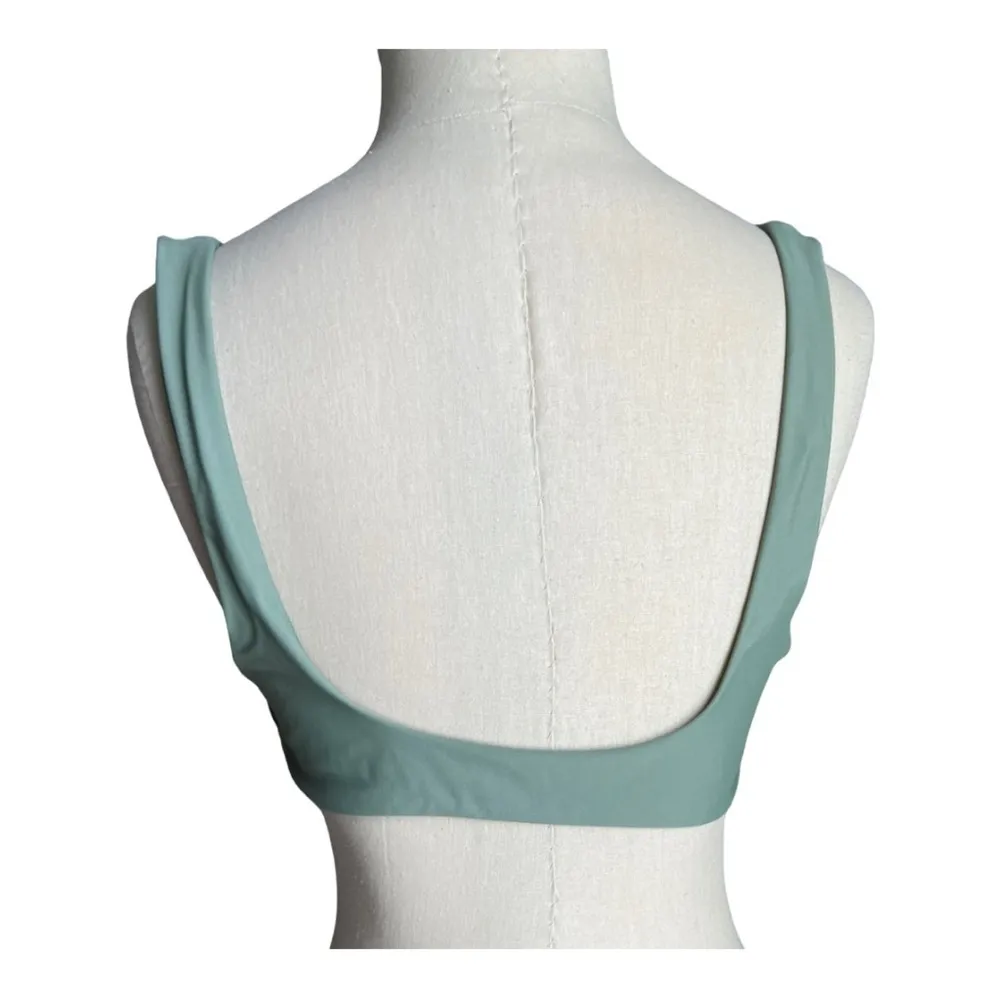 Aerie Wide Strap Scoop Bikini Olive Green Bikini Small Top, Medium Bikini Bottom - Image 6