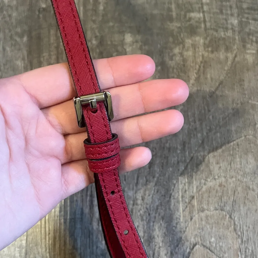 Michael Kors Red Crossbody Purse - Image 4