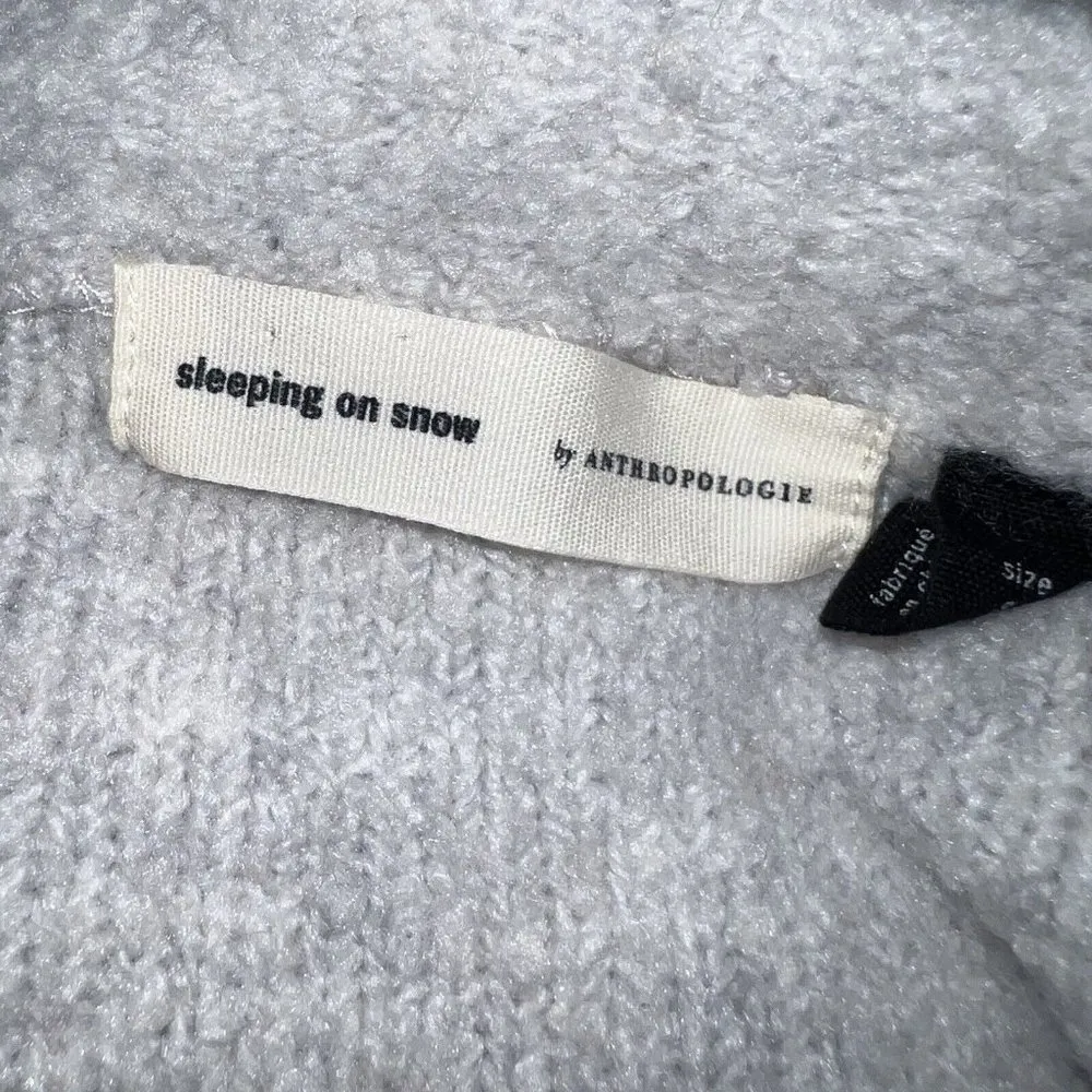 Anthropologie Sleeping On Snow Wool Alpaca Blend Lavinia Sweater Size S Gray - Image 7