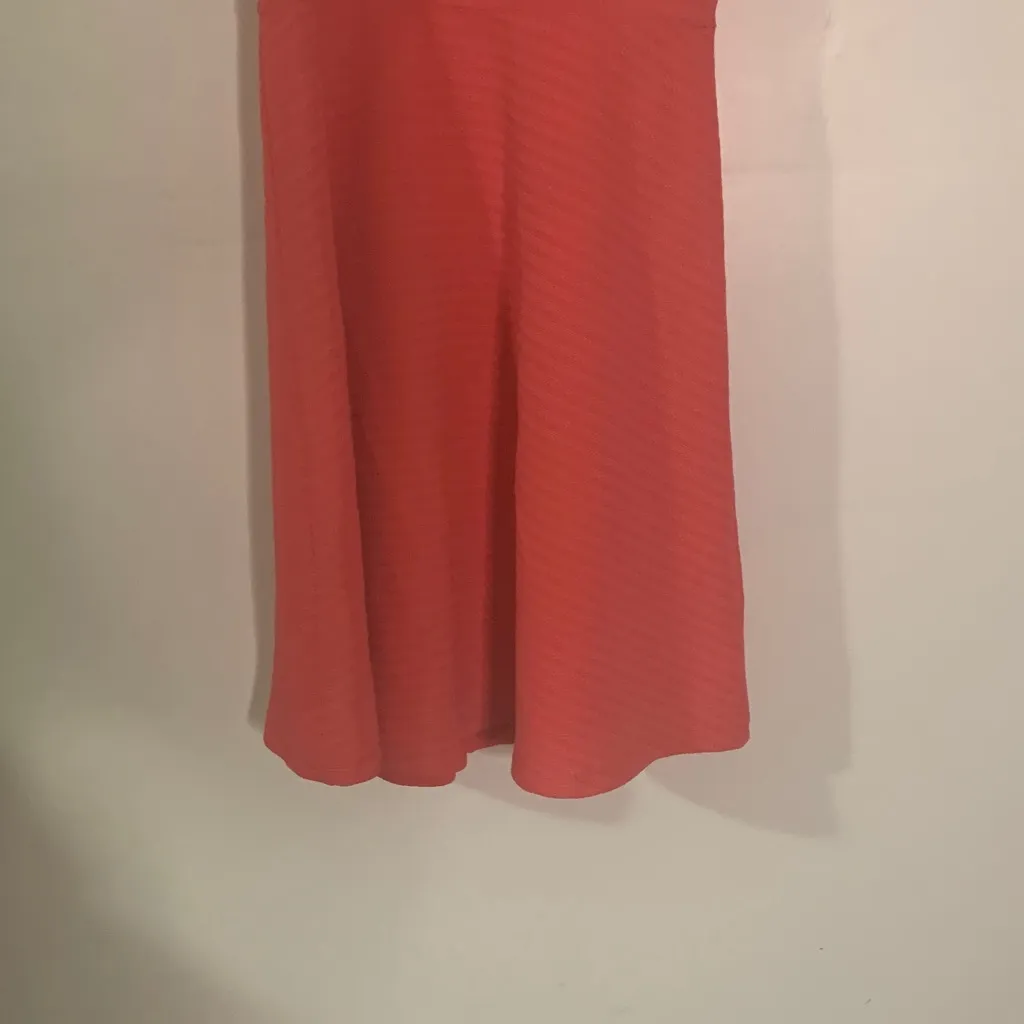 Vibrant Sleeveless Coral Mini Dress Pink - Image 3